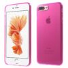 Iphone 7 Plus - Klart Blankt Gummi Tpu Cover - Rosa