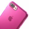 Iphone 7 Plus - Klart Blankt Gummi Tpu Cover - Rosa