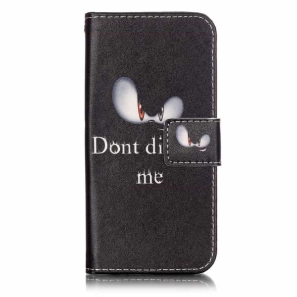 Iphone 7 - Mønstret Pu Læder Etui Pung - Do Not Disturb Me