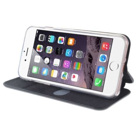 Iphone 7 - Magnetisk Pu Læder Stand Etui - Sort