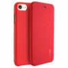 Iphone 7 - Lenuo Ledream Tyndt Pu Læder Flip Cover - Red