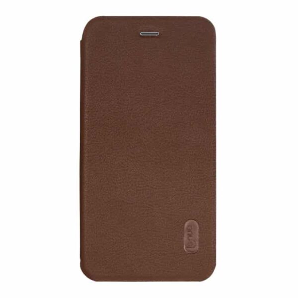 Iphone 7 - Lenuo Ledream Tyndt Pu Læder Flip Cover - Brun