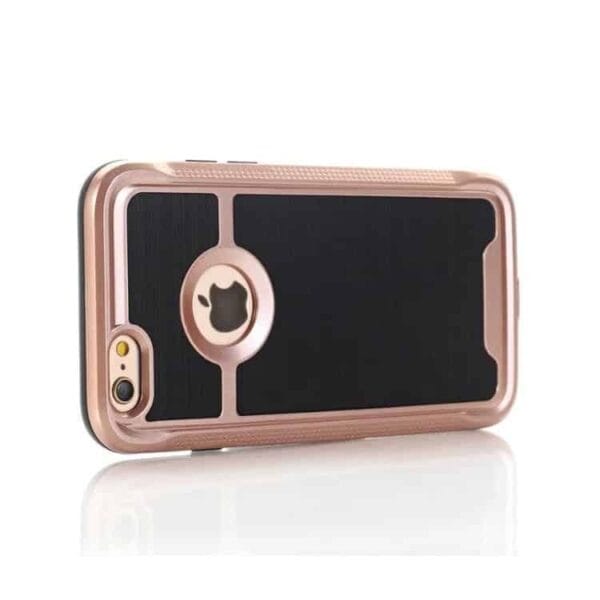 Iphone 7 - Børstet Pc + Tpu Beskyttende Hybrid Cover - Rosa Guld