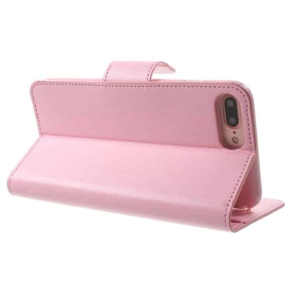 Iphone 7 Plus - Mercury Goospery Sonata Diary Pu Læder Cover Med Kortslots - Pink