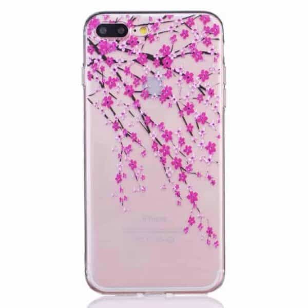 Iphone 7 Plus - Tyndt Tpu Etui - Vintersøde Blomster