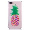 Iphone 7 Plus - Tyndt Tpu Etui - Farvede Ananas