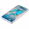 Iphone 7 - Tyndt Tpu Etui - Skinnende Blå Sommerfugle