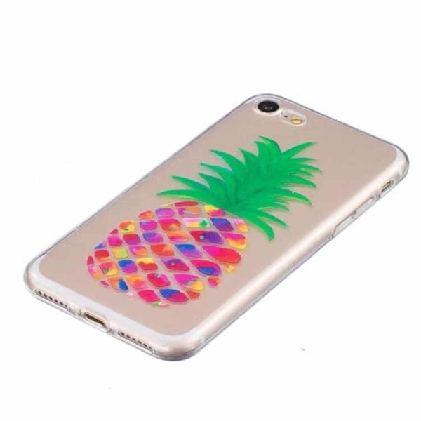 Iphone 7 - Tyndt Tpu Etui - Farvede Ananas