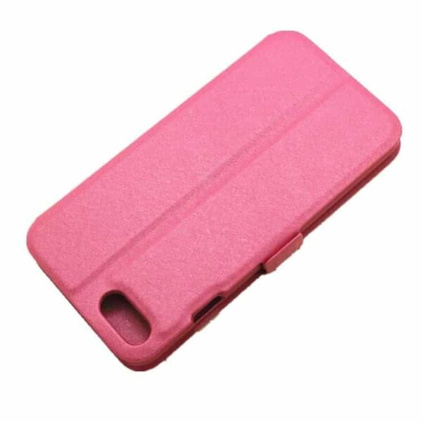 Iphone 7 - Pu Læder Cover Med Vindue - Rosa