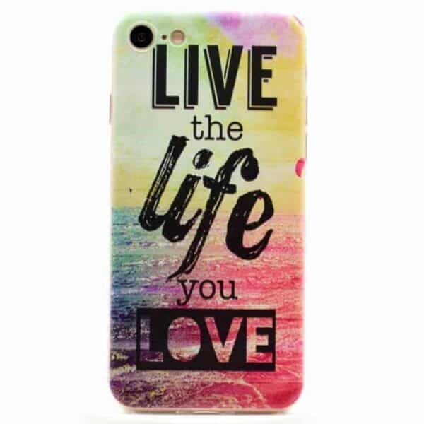 Iphone 7 - Ultra Tynd Tpu Etui - Live The Life You Love