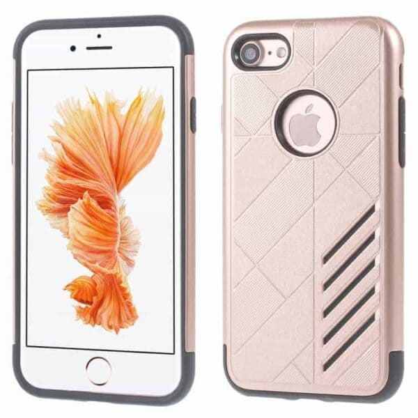 Iphone 7 - Armor 2-i-1 Pc + Tpu Beskyttende Cover - Rosaguld