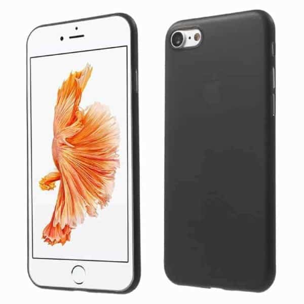 Iphone 7 - Ultra Tynd 0.3mm Hard Pc Cover - Sort