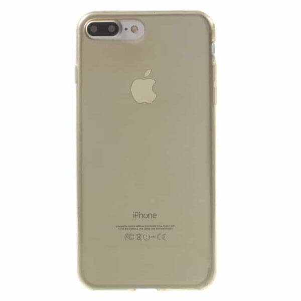 Iphone 7 Plus - Ultra Tyndt Tpu Back Cover - Guldfarve