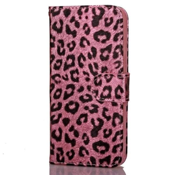 Iphone 7 - Pu Læder Cover Med Kortslots - Pink