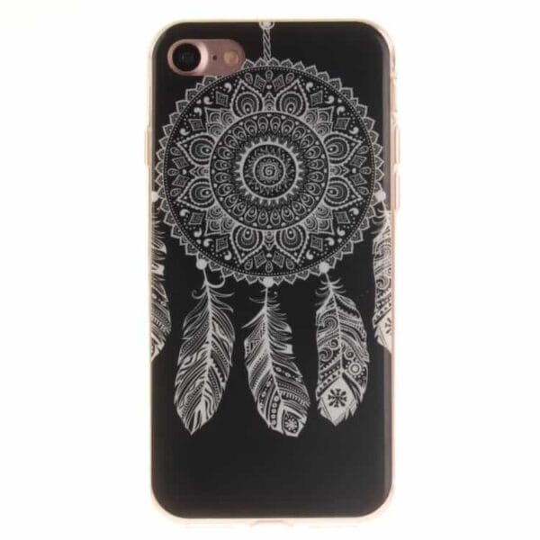 Iphone 7 - Blødt Tpu Imd Mønstret Cover - Tribal Drømmefanger