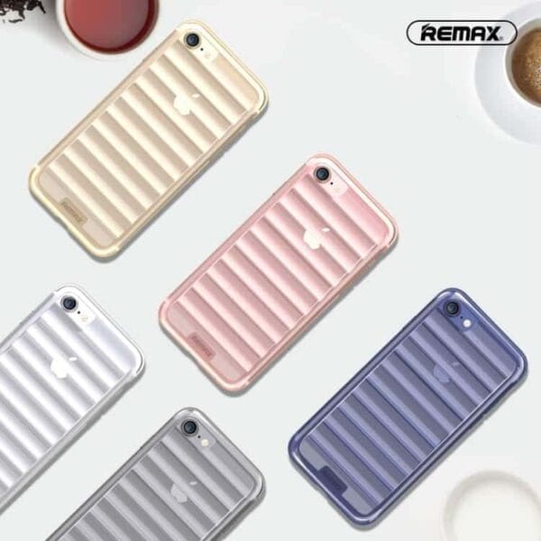 Iphone 7 - Remax Wave Design Tpu Cover - Sølv