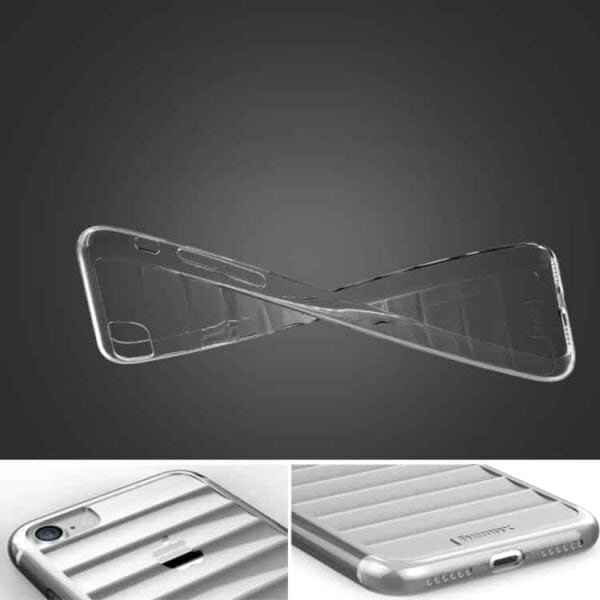 Iphone 7 - Remax Wave Design Tpu Cover - Grå