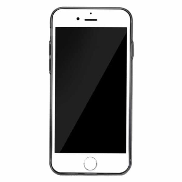 Iphone 7 - Baseus Simple Series Klart Tpu Cover Med Støvplug - Sort