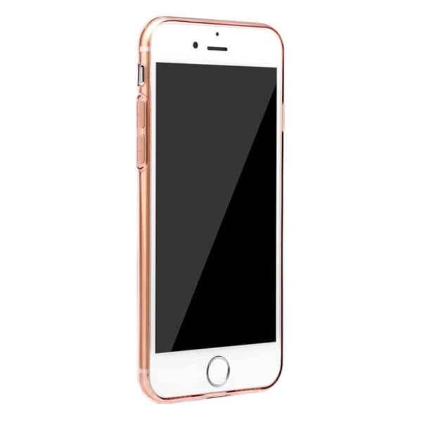 Iphone 7 Plus - Baseus Simple Series Tpu Covers Med Dust Plug - Rosa Guld