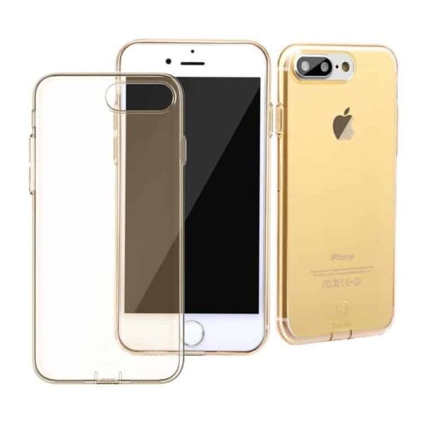 Iphone 7 Plus - Baseus Simple Series Tpu Covers Med Dust Plug - Guld