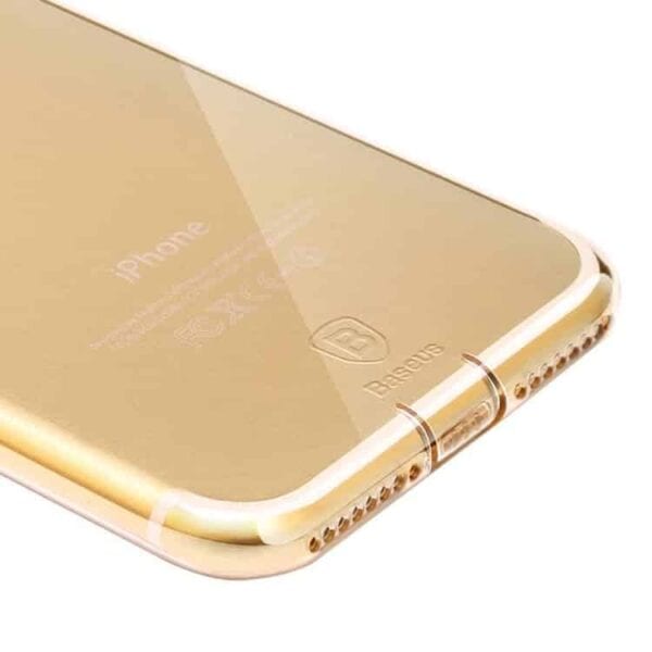 Iphone 7 Plus - Baseus Simple Series Tpu Covers Med Dust Plug - Guld