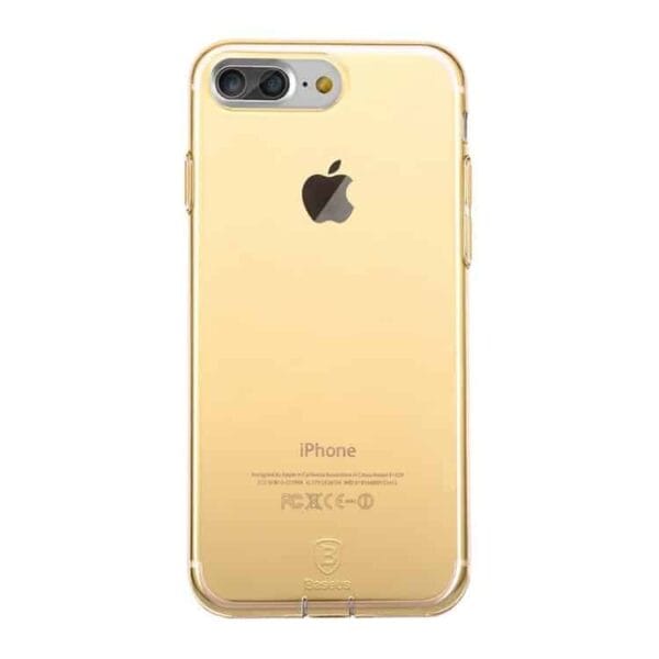 Iphone 7 Plus - Baseus Simple Series Tpu Covers Med Dust Plug - Guld