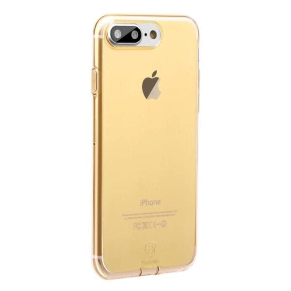 Iphone 7 Plus - Baseus Simple Series Tpu Covers Med Dust Plug - Guld