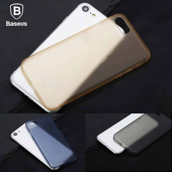 Iphone 7 - Baseus 0.5mm Hard Cover Mat - Transparent Sort