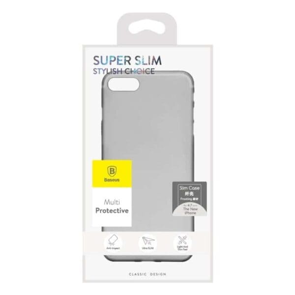 Iphone 7 - Baseus 0.5mm Hard Cover Mat - Transparent Sort