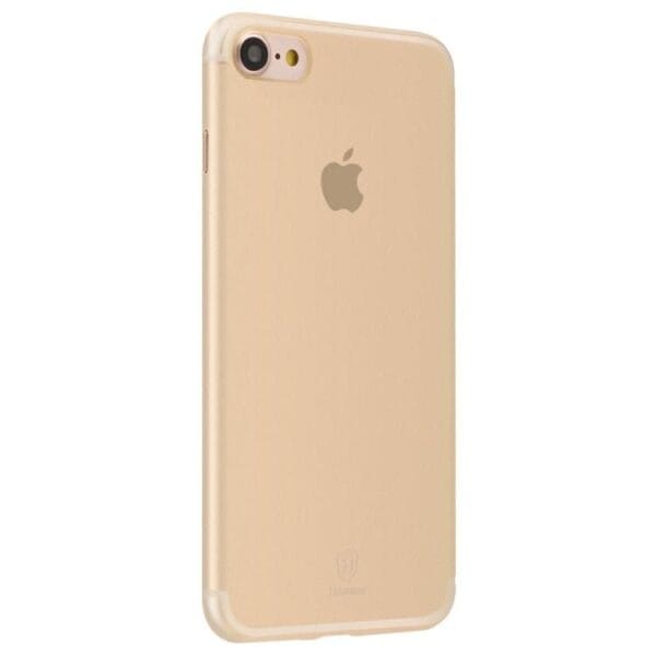 Iphone 7 - Baseus 0.5mm Hard Cover Mat - Transparent Guld