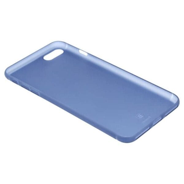 Iphone 7 - Baseus 0.5mm Hard Cover Mat - Transparent Blå