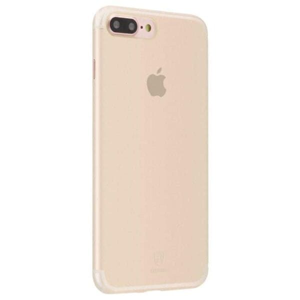 Iphone 7 Plus - Baseus 0.5mm Hard Cover Mat - Transparent Guld