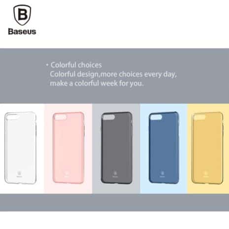 Iphone 7 Plus - Baseus Simple Series Tpu Cover - Blå