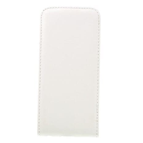 Iphone 7 - Vertical Flip Pu Læder Cover - Hvid