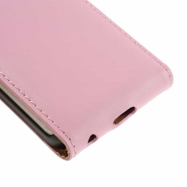 Iphone 7 - Vertical Flip Pu Læder Cover - Pink