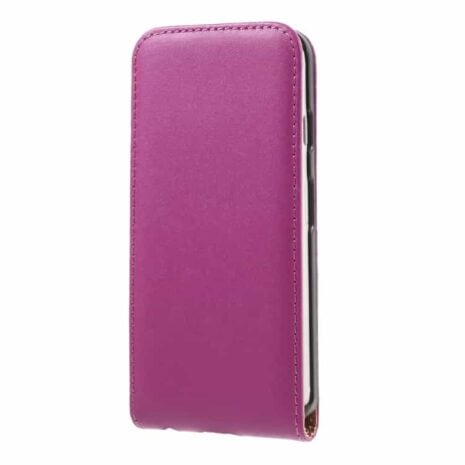 Iphone 7 - Vertical Flip Pu Læder Cover - Rosa