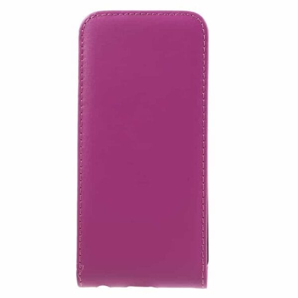 Iphone 7 - Vertical Flip Pu Læder Cover - Rosa