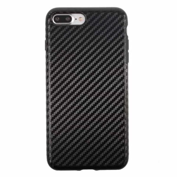 Iphone 7 Plus - Carbon Fiber Tpu Cover - Sort