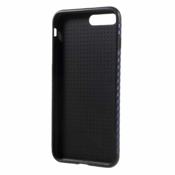 Iphone 7 Plus - Carbon Fiber Tpu Cover - Mørkeblå