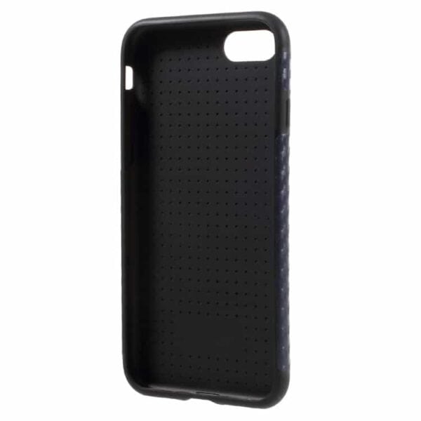 Iphone 7 - Carbon Fiber Texture Pu + Tpu - Mørkebl55