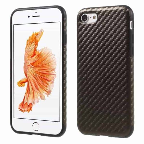 Iphone 7 - Carbon Fiber Texture Pu + Tpu - Kaffe