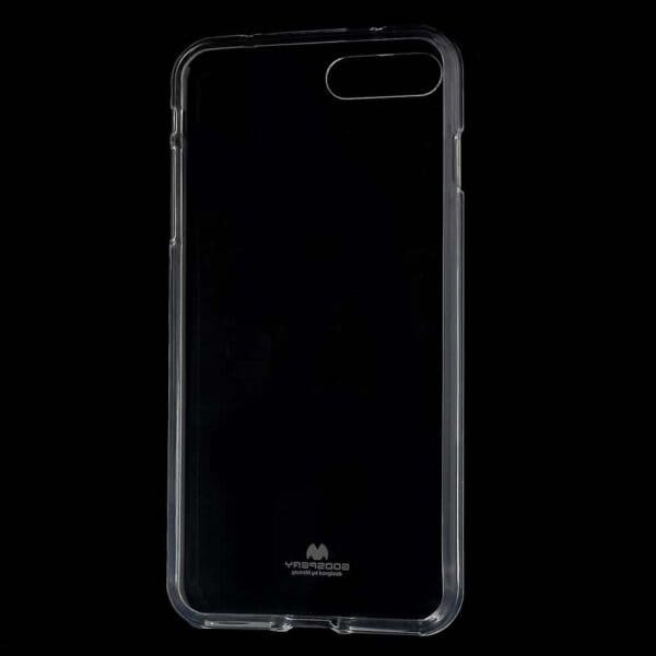 Iphone 8 Plus - Gummi Cover Med Funklende Pulver - Transparent