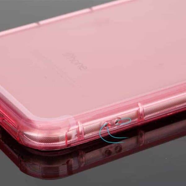 Iphone 7 - Rock Fence Stødsikker Tpu Cover - Transparent Pink