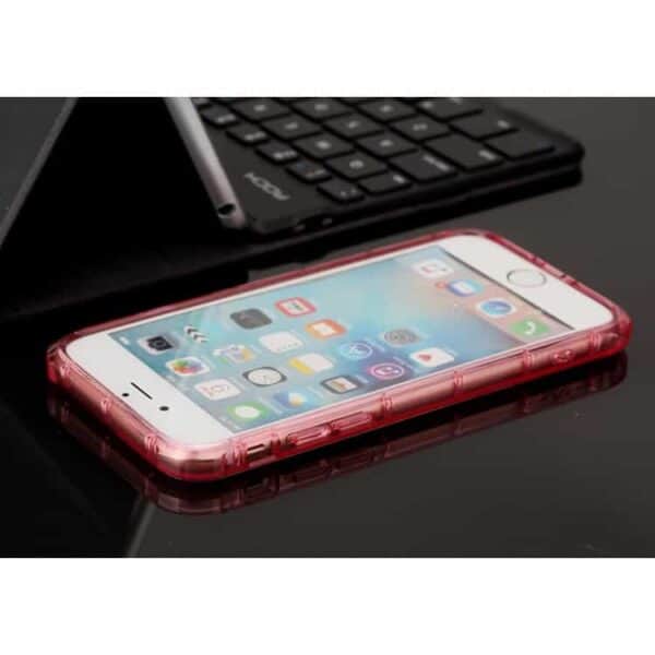 Iphone 7 - Rock Fence Stødsikker Tpu Cover - Transparent Pink