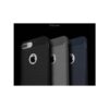 Iphone 8 Plus - Gummi Cover Med Børstet Kulfiber Look - Sort