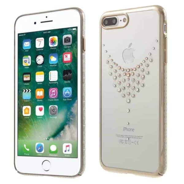 Iphone 7 Plus - Kingxbar Star Series Swarovski Diamant Pc Back Cover - Stjerne Af Himlen