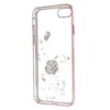 Iphone 7 - Kingxbar Swarovski Diamant Blomst Pc Cover Med Rosaguld Kant - Rose