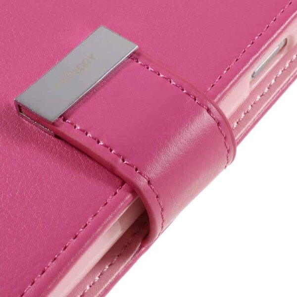 Iphone 8 - Kunstlæder Etui Med Kreditkort Holder Og Flip Design - Rosa