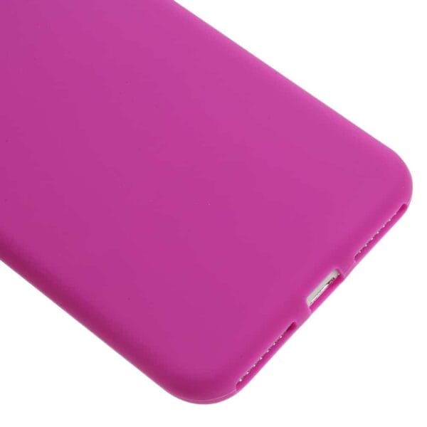 Iphone 8 Plus - Beskyttende Silikone Cover Med Mat Overflade - Rosa