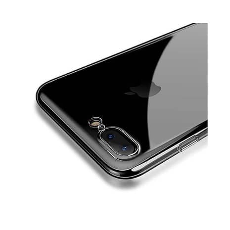 Iphone 8 Plus - Gummi Cover Med Ultra Tyndt Og Klart Design
